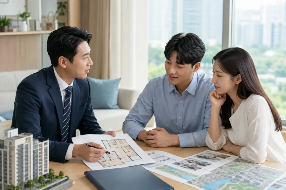 부동산 중개 온라인 성장 시스템 적용 장면
